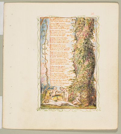 Songs of Innocence and Experience: The Little Girl Found andra plattan, ca. 1825. av William Blake