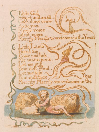 Frühling (Tafel 26) av William Blake