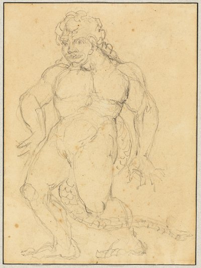 Studie av Agnello Brunelleschis figur av William Blake