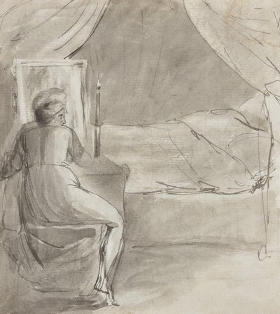 Dödens bädd (recto) av William Blake