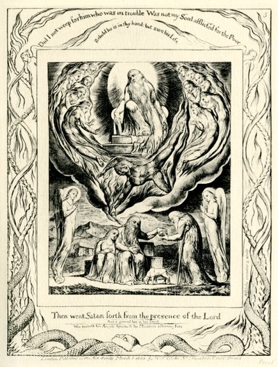 The Book of Job2:7 illustrerad av William Blake av William Blake