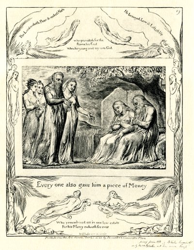 The Book of Job42:11 illustrerad av William Blake av William Blake