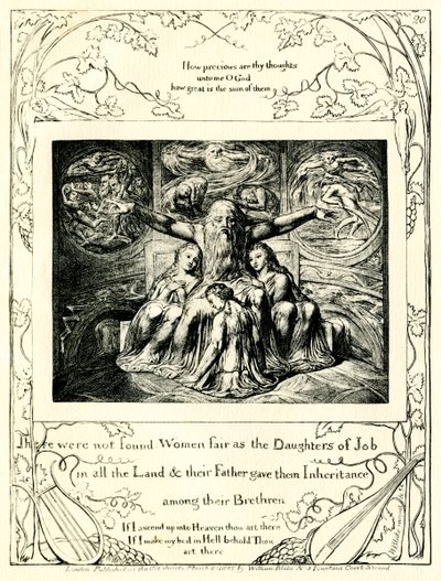 Jobs bok 42:15 illustrerad av William Blake av William Blake