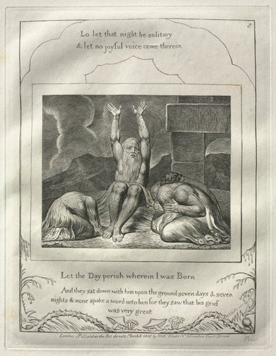 Jobs bok: nr 8, Låt dagen förgås där jag föddes, 1825. av William Blake