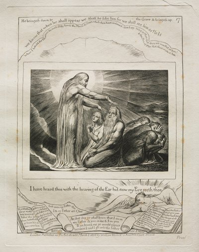 Jobs bok: Pl. 17, jag har hört dig med örat, men nu ser mitt öga dig av William Blake