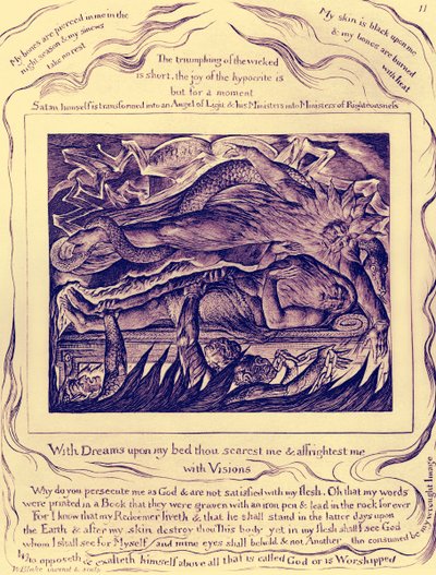 The Book of Job illustrationer av William Blake av William Blake