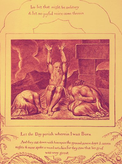The Book of Job illustrationer av William Blake av William Blake