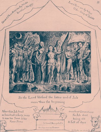 The Book of Job illustrationer av William Blake av William Blake