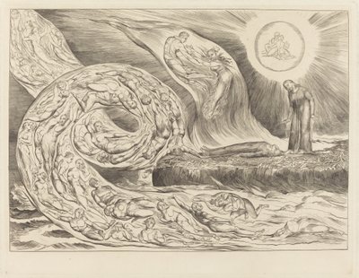 De Lustfullas Cirkel: Paolo och Francesca av William Blake