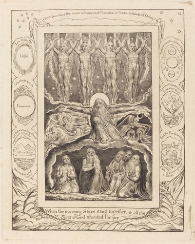 Skapelsen, 1825. av William Blake