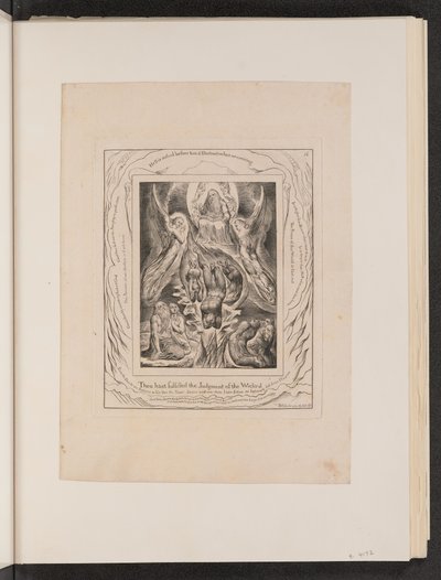Satans fall, 1825. av William Blake