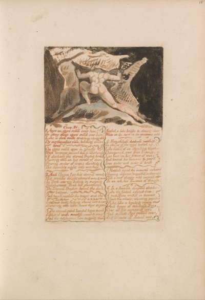 Urizens första bok, plåt 13, kap: IV av William Blake
