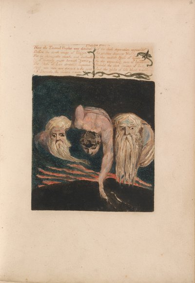 Urizens första bok, platta 20, således delades den evige profeten .... (Bentley 15) av William Blake