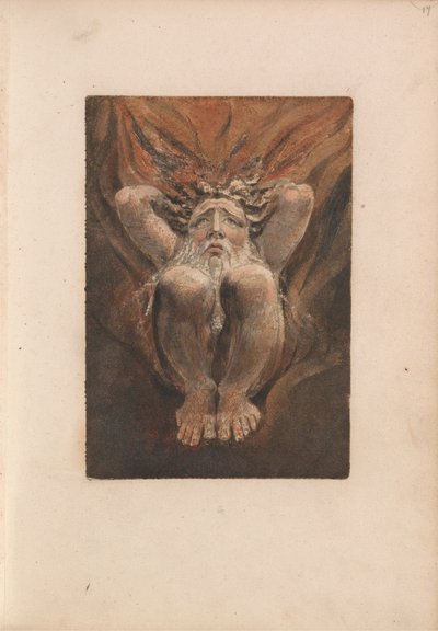 Urizens första bok, tavla 21 (Bentley 16) av William Blake