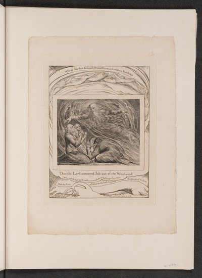 Herren svarar Job ur virvelvinden av William Blake