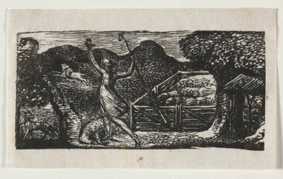 The Pastorals of Virgil, Eclogue I: The Shepherd Chases away a Wolf av William Blake