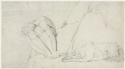 Tanken på döden ensam, rädslan förstör, ca. 1795. av William Blake