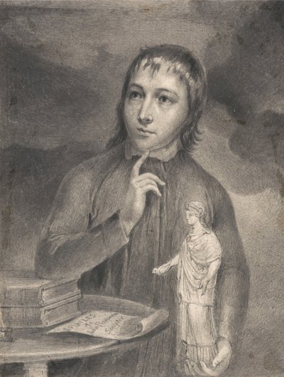 Thomas Alphonso Hayley, halvfigursteckning av William Blake