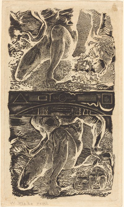 Okänt ämne Låt Honom se upp i himlen och skratta i den ljusa luften, möjligen ca. 1805. av William Blake