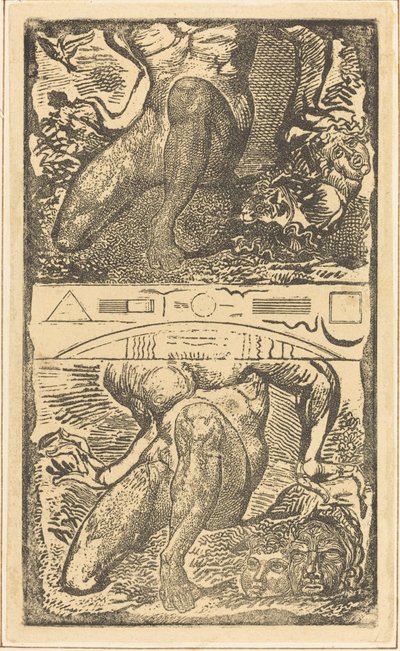 Okänt ämne Låt Honom se upp i himlen och skratta i den ljusa luften, möjligen ca. 1805. av William Blake