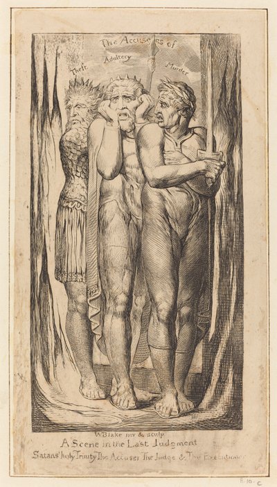 Krig (Anklagarna för stöld, äktenskapsbrott, mord) av William Blake