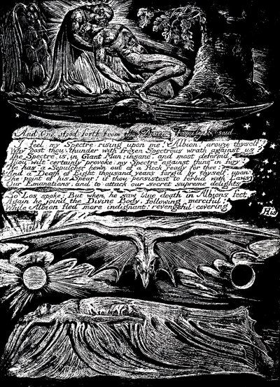 William Blake 1757-1827, engelsk mystiker, poet, målare och gravör, 1804-1820 av William Blake