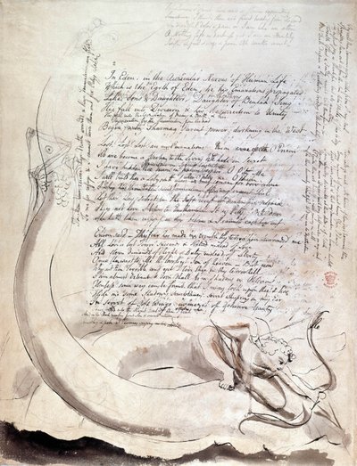han illustrerade dikten "The Four Zoas", av William Blake av William Blake