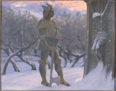 Hunnen och krucifixet av William Blake Richardson