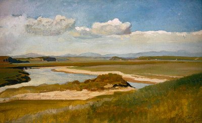 Utsikt över Tibern nära Rom av William Blake Richmond