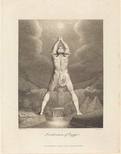 Befruktning av Egypten av William Blake after Henry Fuseli