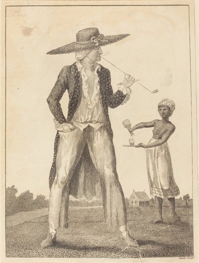 En Surinam planterare i sin morgonklänning av William Blake after John Gabriel Stedman