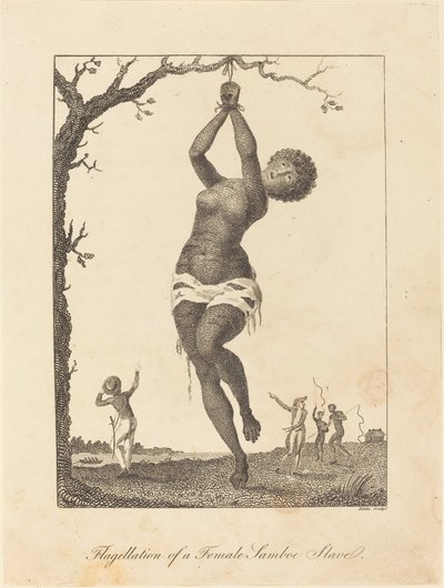 Flagellering av en kvinnlig samboslav av William Blake after John Gabriel Stedman