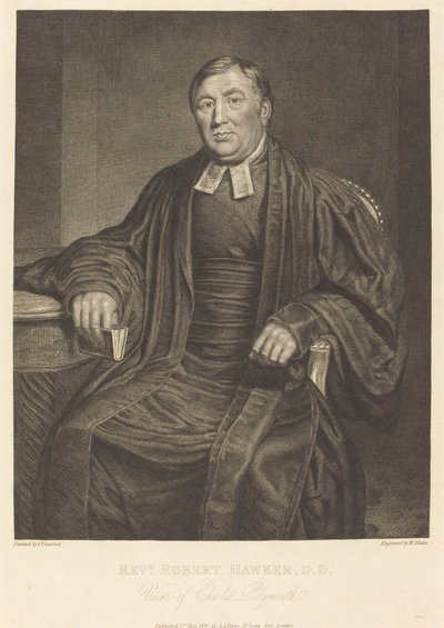 Pastor Robert Hawker, D.D. av William Blake after John Ponsford
