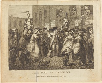 maj-dagen i London av William Blake after Samuel Collings