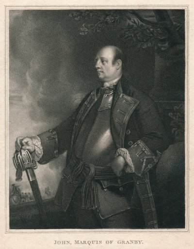 John, markis av Granby, c1758-1760, 1810. av William Bond