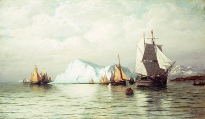 Artic Caravan (olja på duk) av William Bradford
