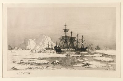 Sealers in the Arctic, efter målningen: Among the Ice Floes, 1875 av William Bradford