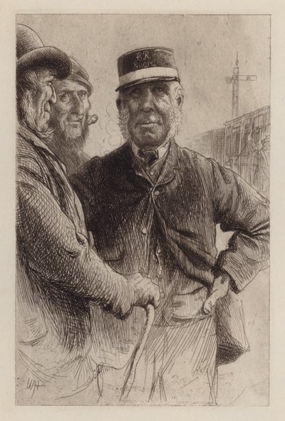 Vid korsningen (gravyr) av William Brassey (after) Hole