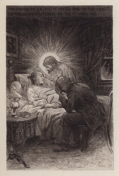 Döden och livet (gravyr) av William Brassey (after) Hole