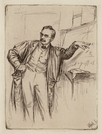 George Chrystal, professor i matematik (gravyr) av William Brassey (after) Hole