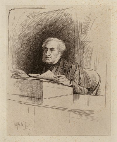 James Stuart Fraser-Tytler, professor i förmedlingsrätt (gravyr) av William Brassey (after) Hole