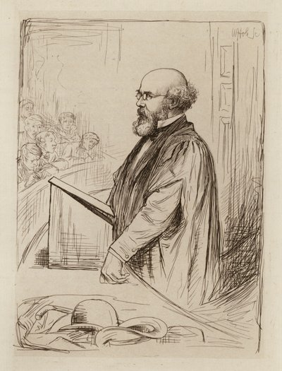 Norman Macpherson, professor i skotsk rätt (gravyr) av William Brassey (after) Hole