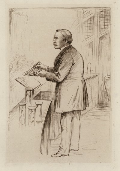 William Smith Greenfield, professor i allmän patologi (gravyr) av William Brassey (after) Hole