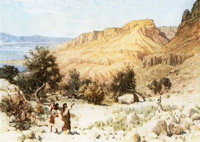Davids läger vid Engedi av William Brassey Hole