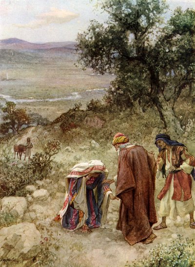 Elisa och den Sunemmitiska kvinnan - Bibeln av William Brassey Hole