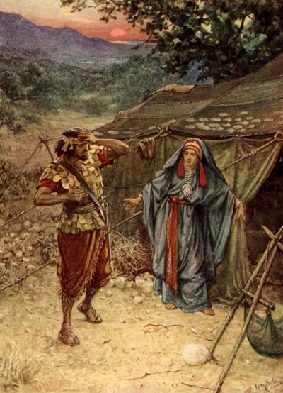 Jael Yael och Sisera - Bibeln av William Brassey Hole