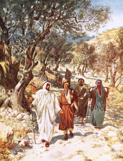 Jesus och hans lärjungar på väg till Galileen av William Brassey Hole