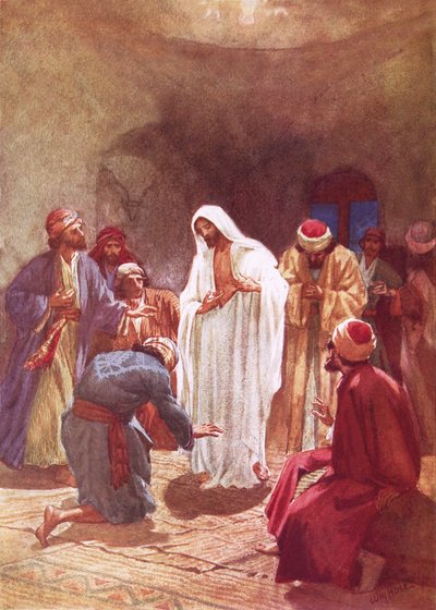 Jesus barn Thomas för hans otro av William Brassey Hole