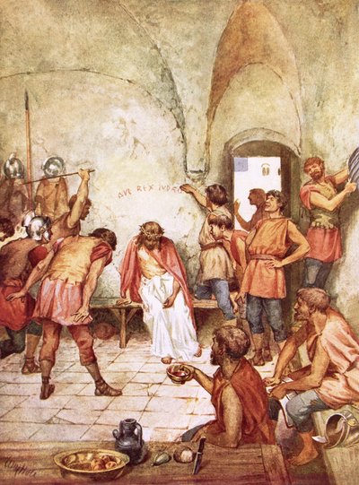 Jesus hånas av romerska soldater av William Brassey Hole