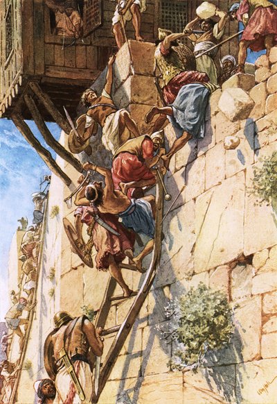 Erövringen av Jerusalem från jebusiterna av William Brassey Hole